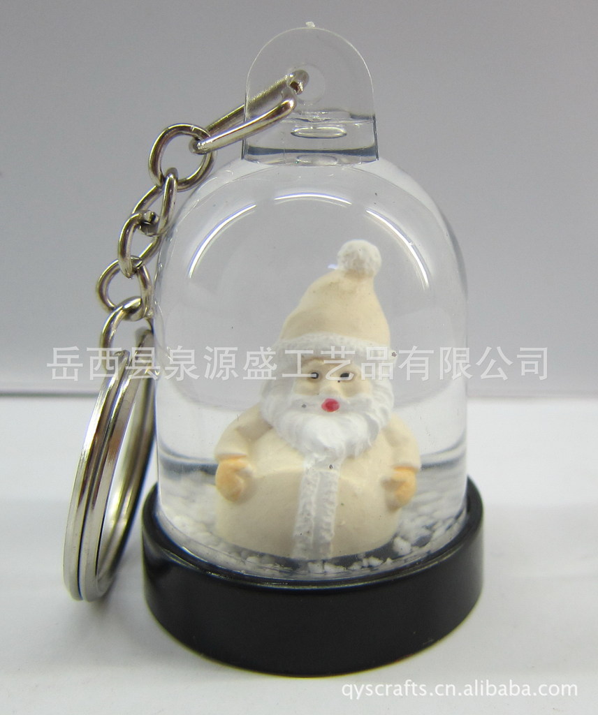 精美圣誕樹(shù)脂水球鑰匙扣 工廠(chǎng)直銷(xiāo)，匠心獨(dú)運(yùn)，助力年終營(yíng)銷(xiāo)佳節(jié)季